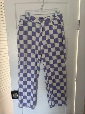 KCGH Purple Checkerboard Women’s Jeans